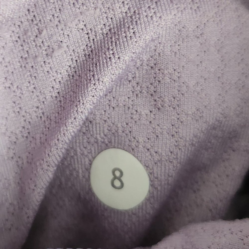 Lululemon Sweater 8 Womens Run Full Tilt Pullover 1/4 Zip Lavendar Heathered Gym - Picture 8 of 15